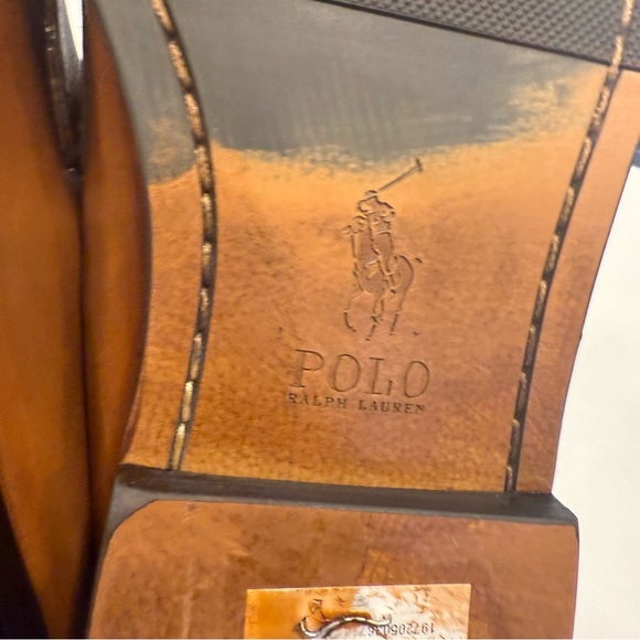 POLO RALPH LAUREN Alston Mens Penny Loafers Brown Size 7 D NEW See Description - Picture 8 of 12